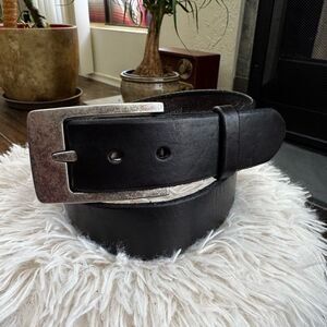 Fossil Leather Belt Military Issue | Full-Grain Cowhide Size 36